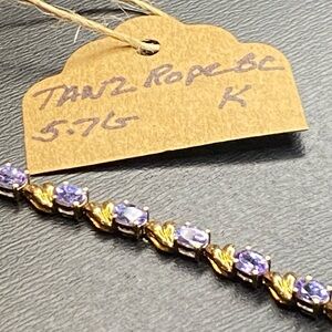 Tanzanite tennis bracelet